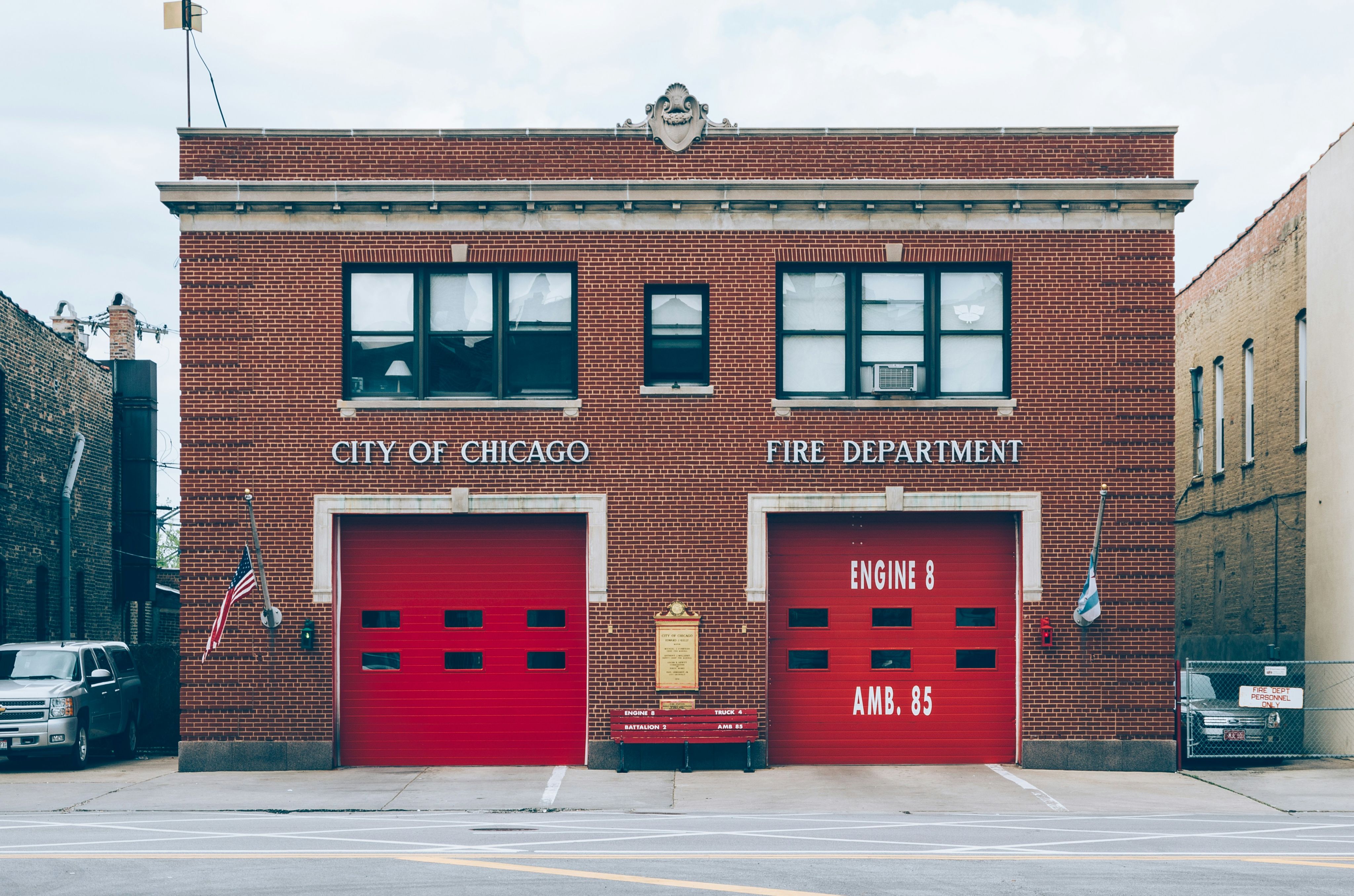 City of Chicago Fire Department at daytime