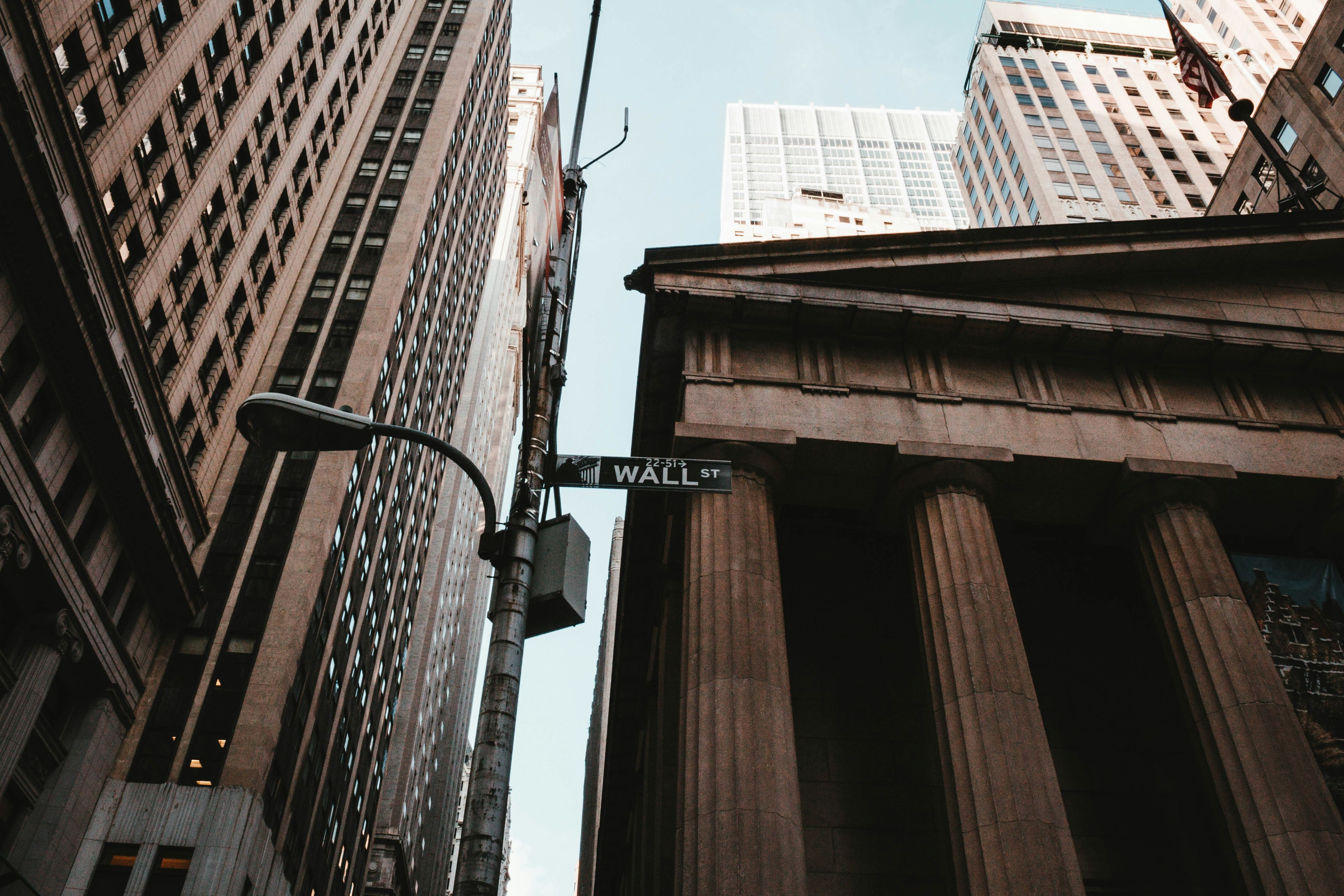 an image of Wall Street in Manhattan
